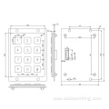 metal keypad with braille for blind person